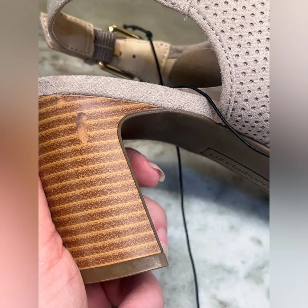 Liz Claiborne Womens Goldwin Heeled Sandals in Koala NEW size 8 - Image 8