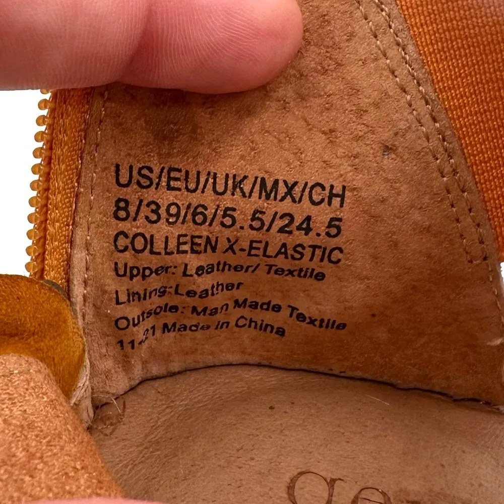 Gentle Souls Kenneth Cole Colleen X Elastic Leather Espadrille Wedge Sandals - Image 11