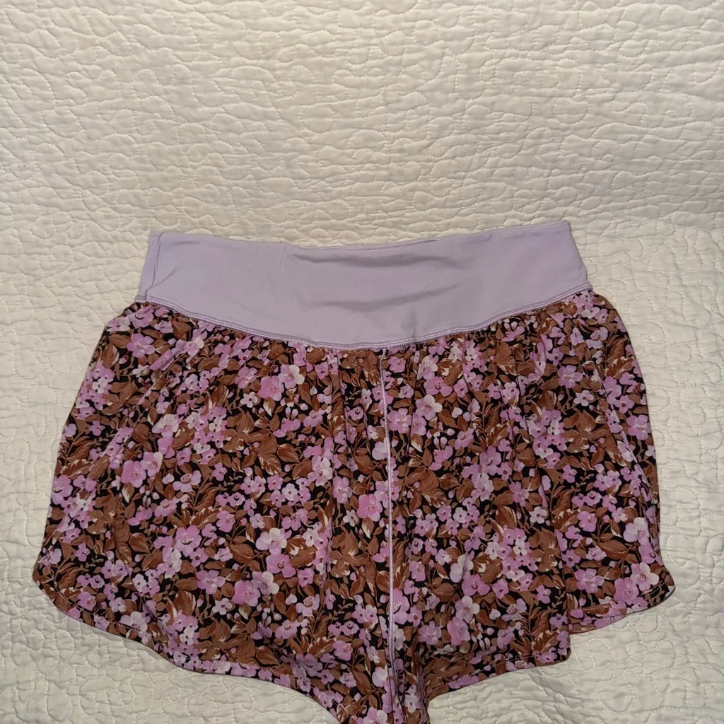Aerie‎ Pink Floral Shorts Size Large Nwot - Image 3