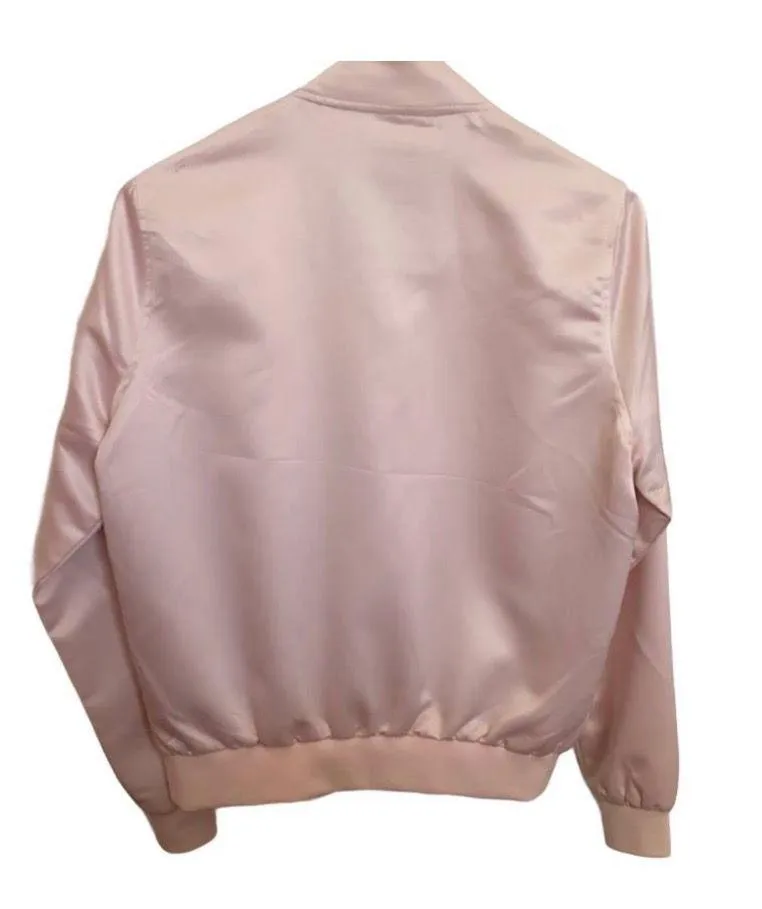 Pink Embroidered Bomber Jacket - Image 4