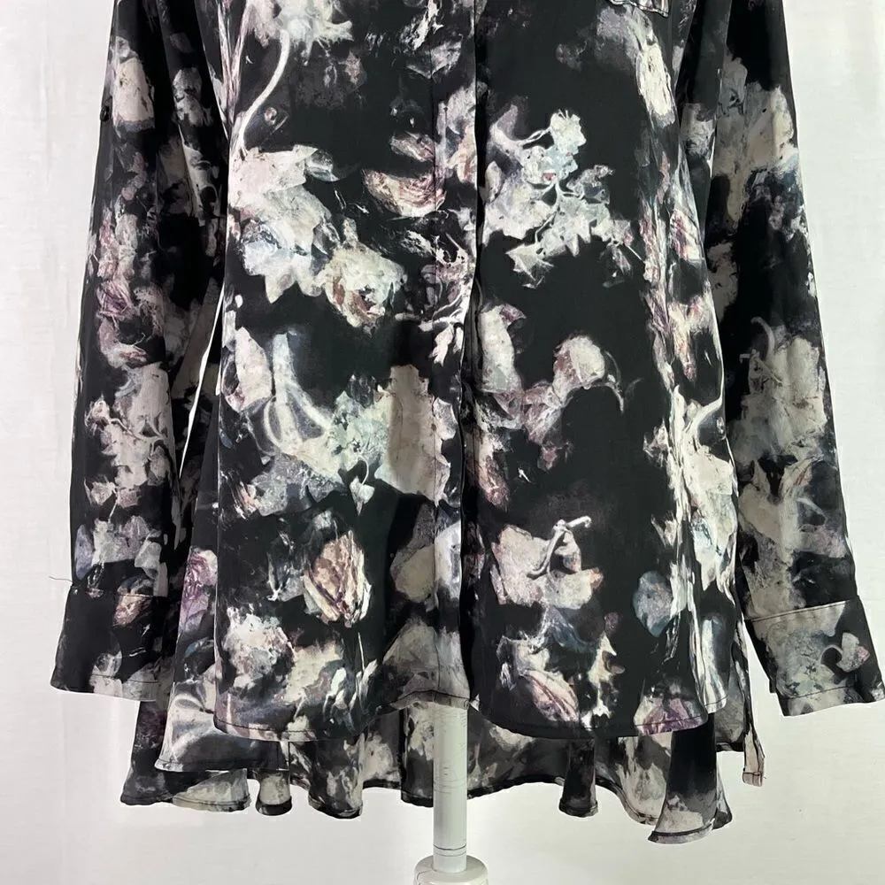 Simply Vera Vera Wang Floral High Low Blouse - XS - Image 7