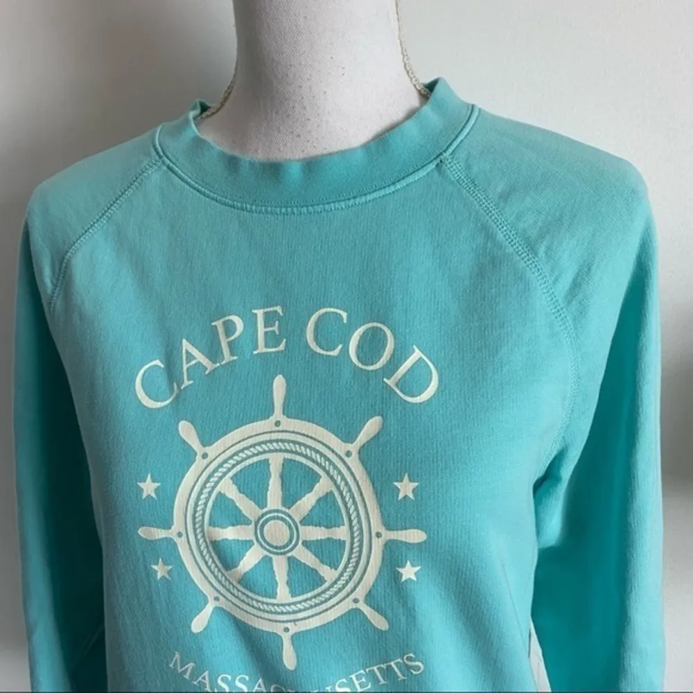 J. Crew • Teal Cape Cod Crewneck Sweatshirt - Image 5