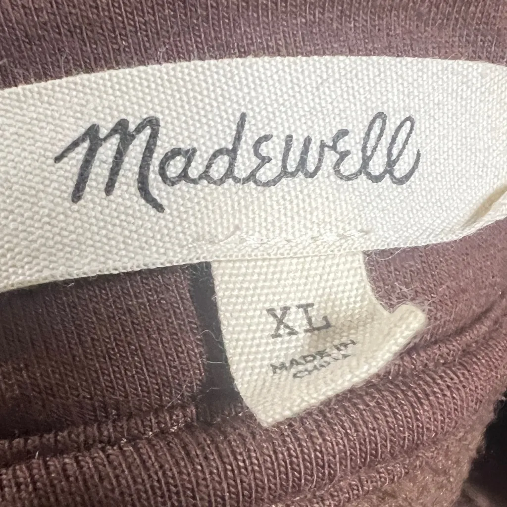 Madewell $98 Re(sourced) Fleece Chocolate Brown Teddy Bear Cardigan Sweater Fall - Image 5