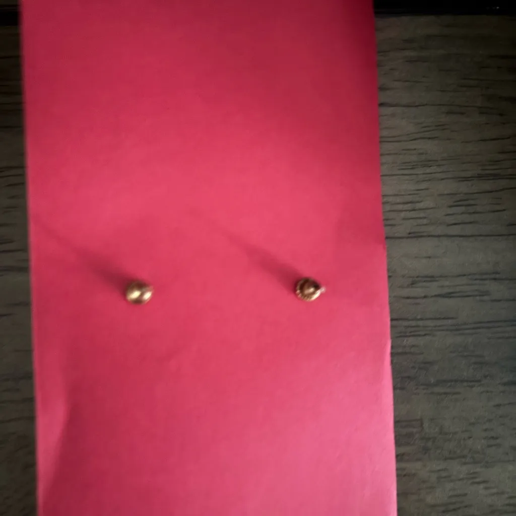 Handmade Resin Dangle Earrings Pink Opalescent Square Statement Black - Image 2