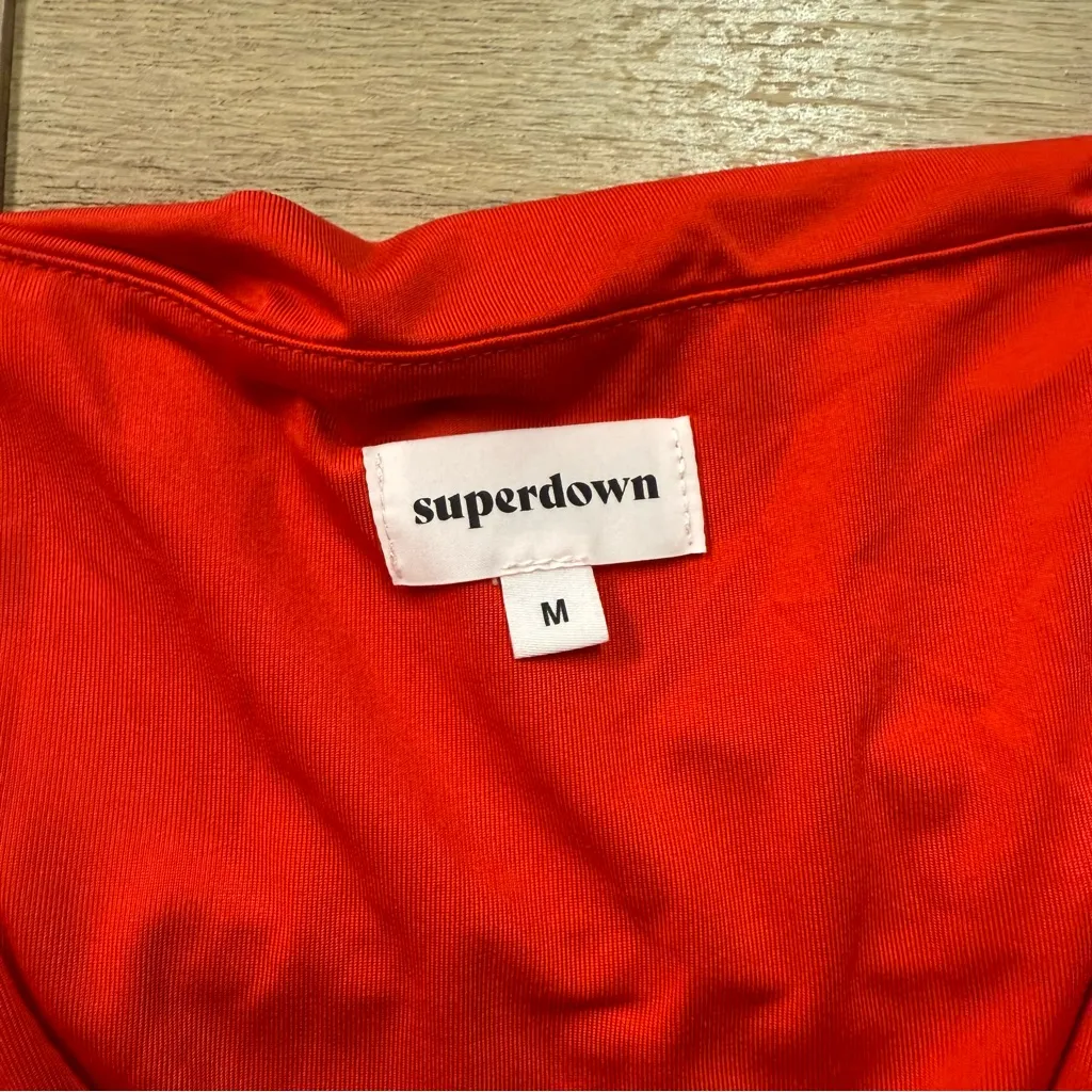 Superdown Farrah Ruched Dress in Red Women’s Size Medium Semi Formal Mini Dress - Image 10