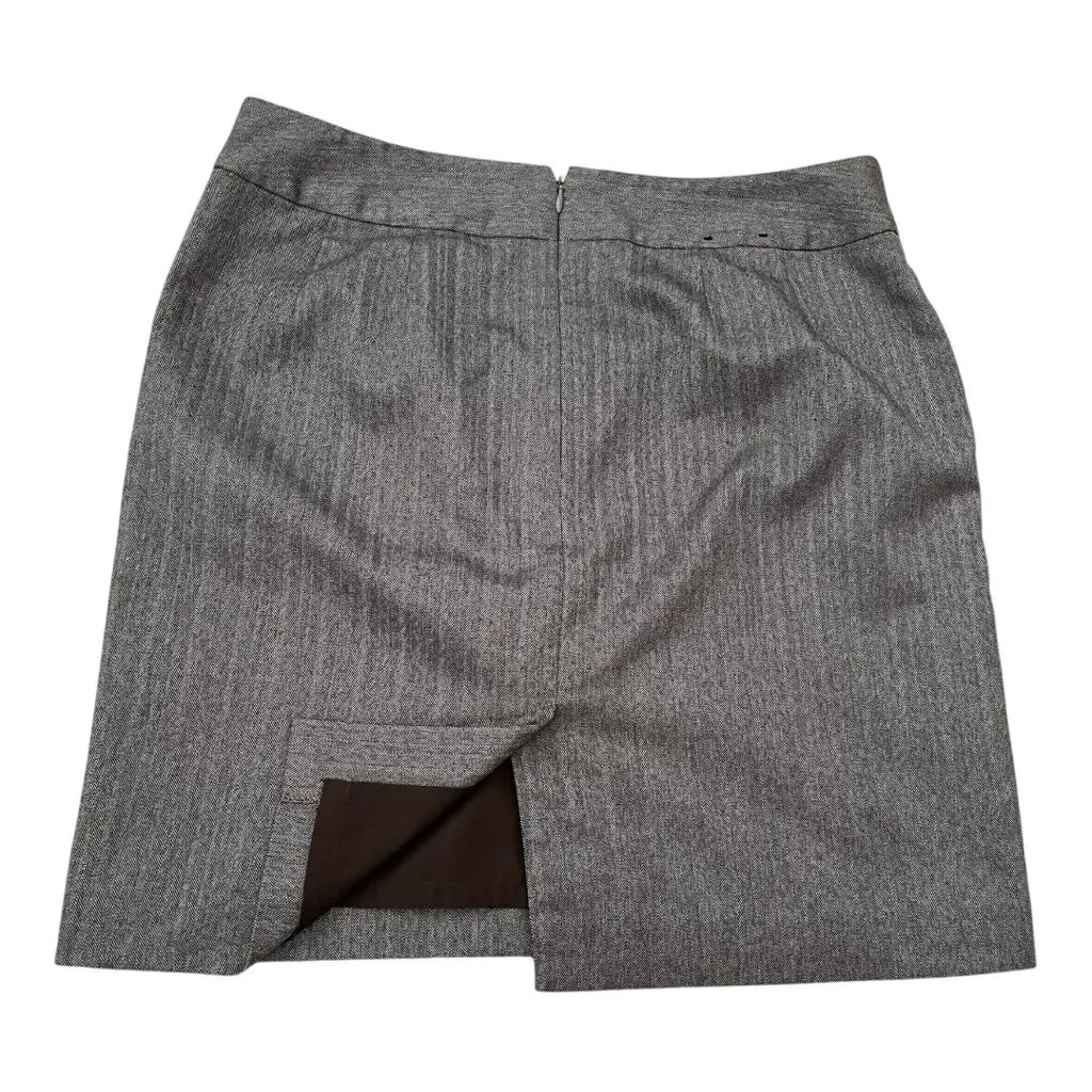 Banana Republic Factory Taupe Brown  Suit‎  | Blazer & Skirt Size 8 Petite - Image 7