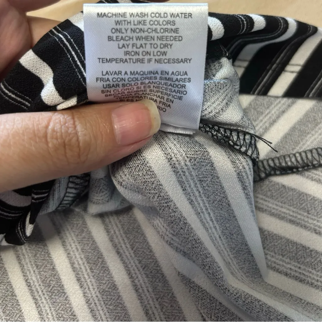 Candies Black & White Striped Knee-Length‎ Dress - Image 5