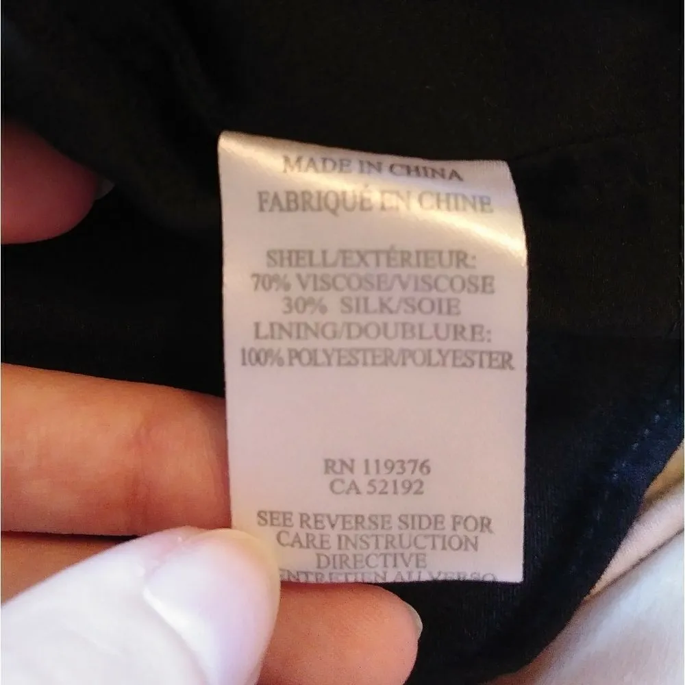 Helmut Lang Black Draped Silk Blend Mini Dress - Image 8