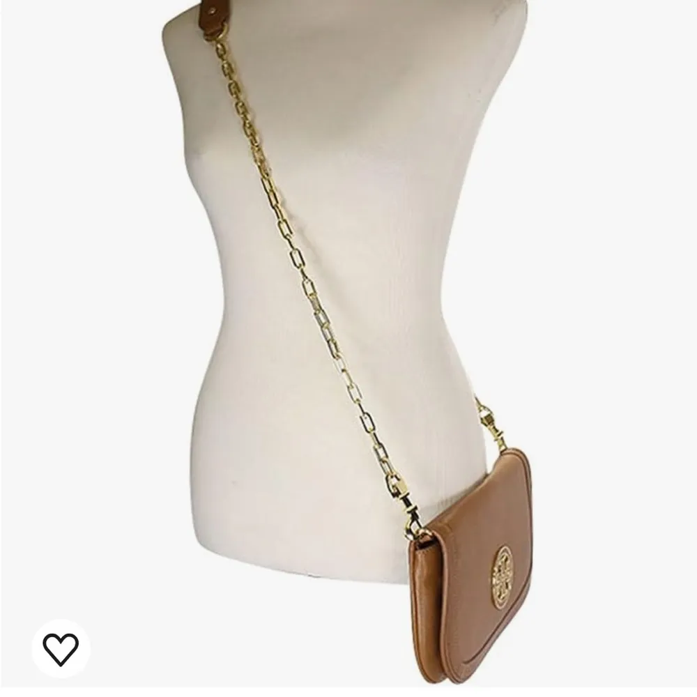 Tory Burch 'Amanda' Logo Flap Clutch in Royal Tan - Image 4