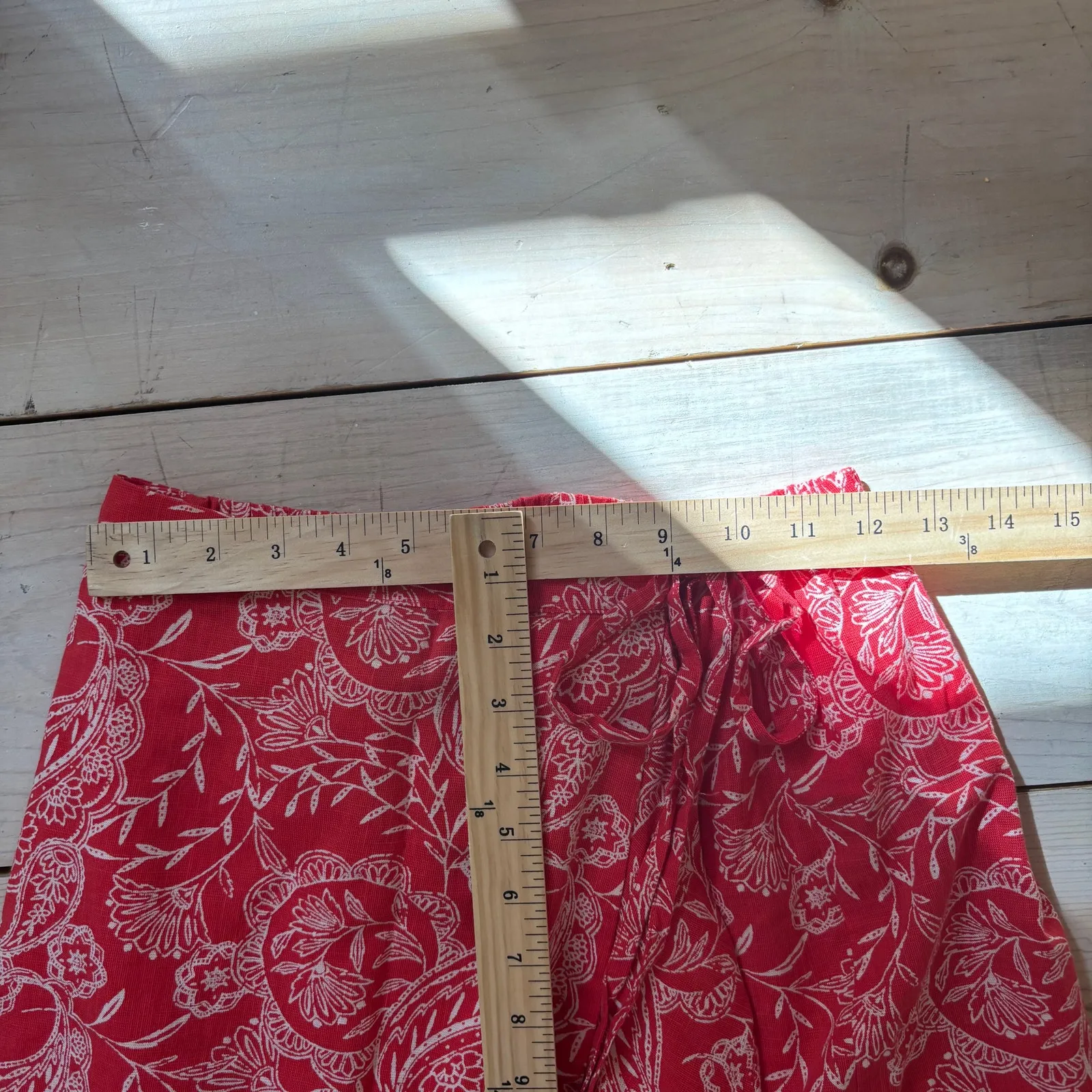 Universal Thread NWOT Women's Ruffle Maxi Wrap Skirt Red Size S - Image 7