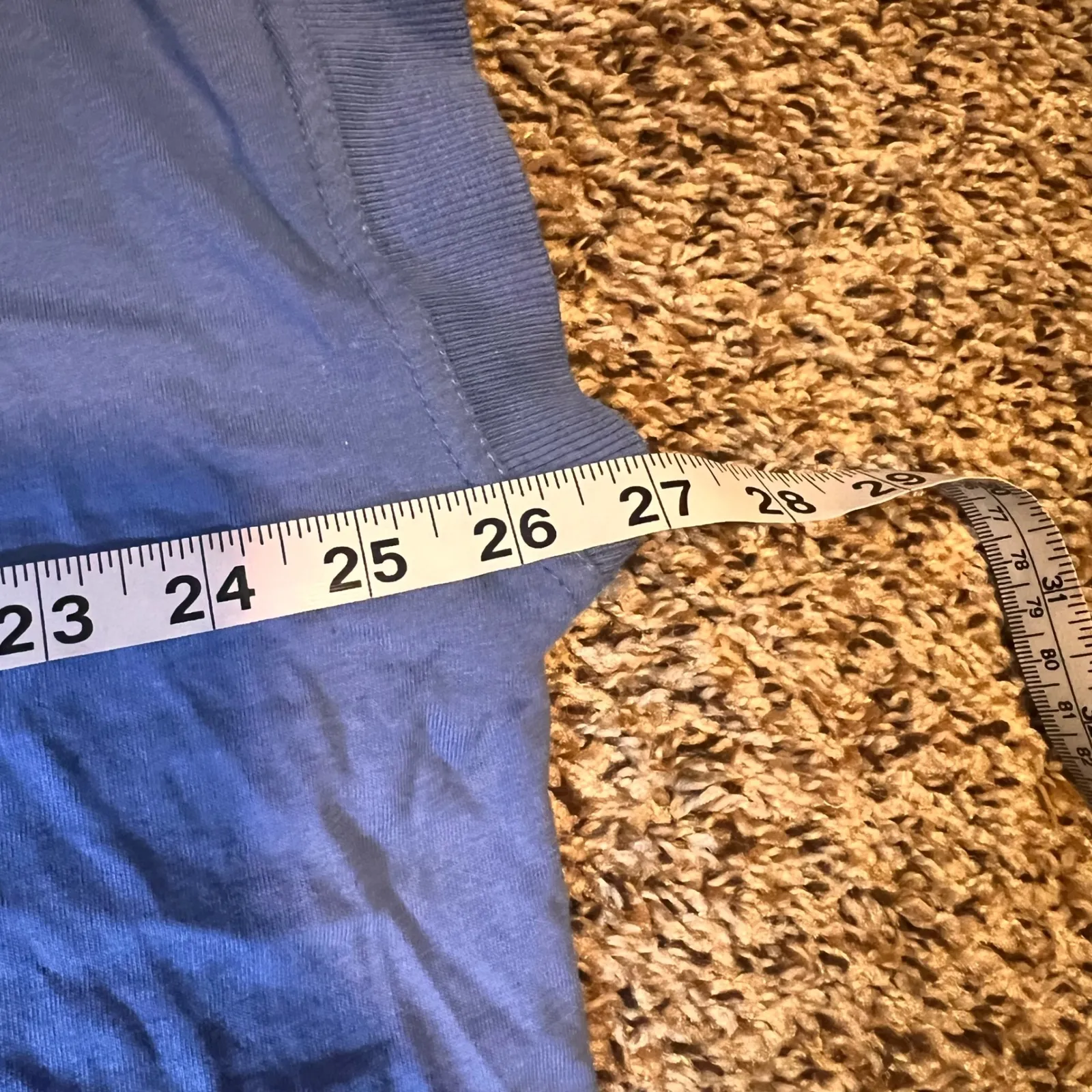 St.‎ John's Bay V-Neck Top Relaxed Fit Casual Blouse Periwinkle Blue 2X - Image 3