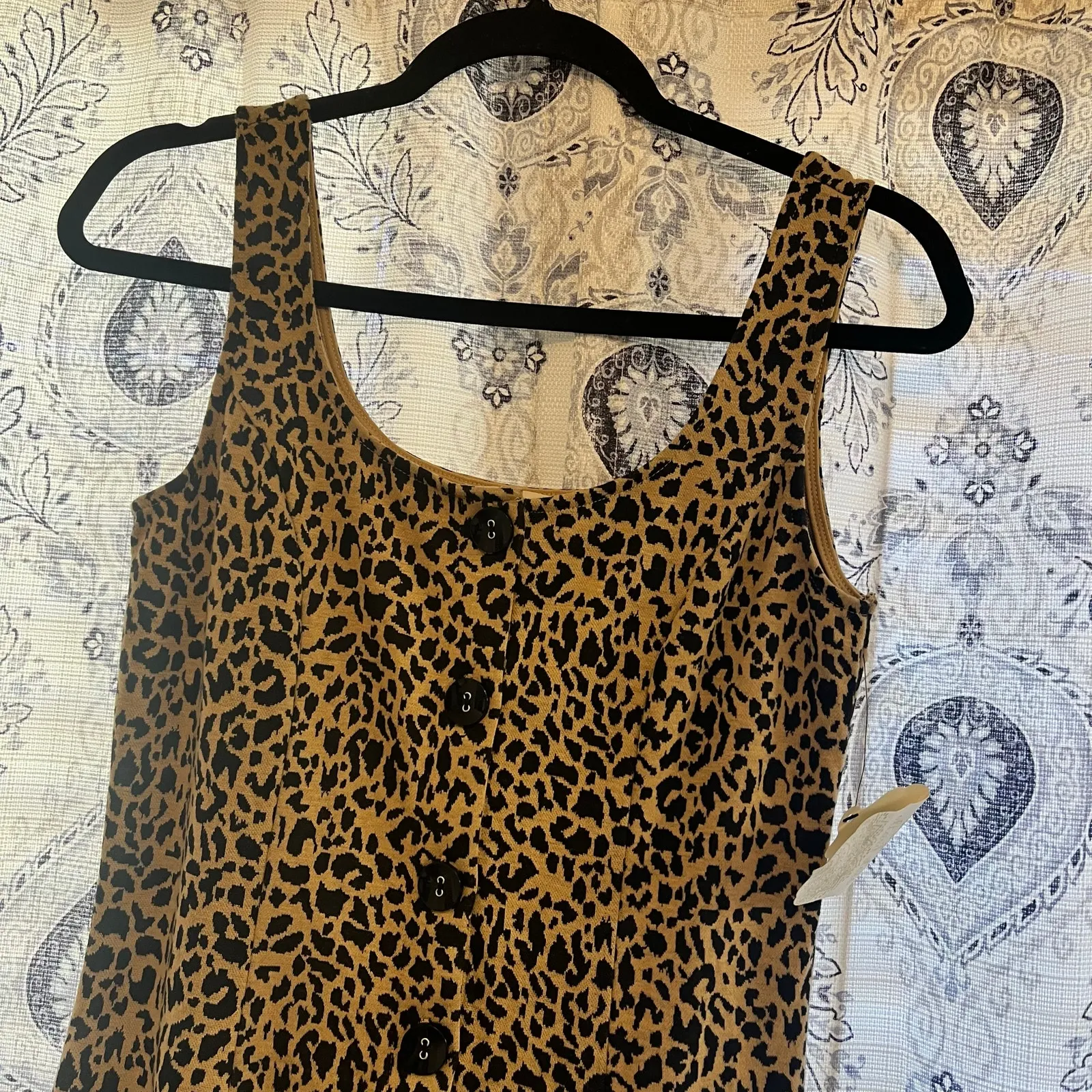 Altar’d State Tan Leopard‎ Button Front Dress Size Small - Image 3