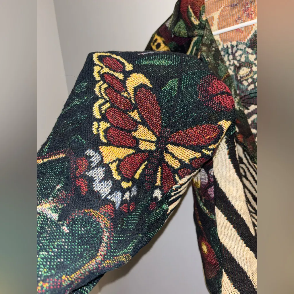 Vintage Paco Solér Jungle Animals Wildlife Safari Blazer Black Size undefined - Image 5