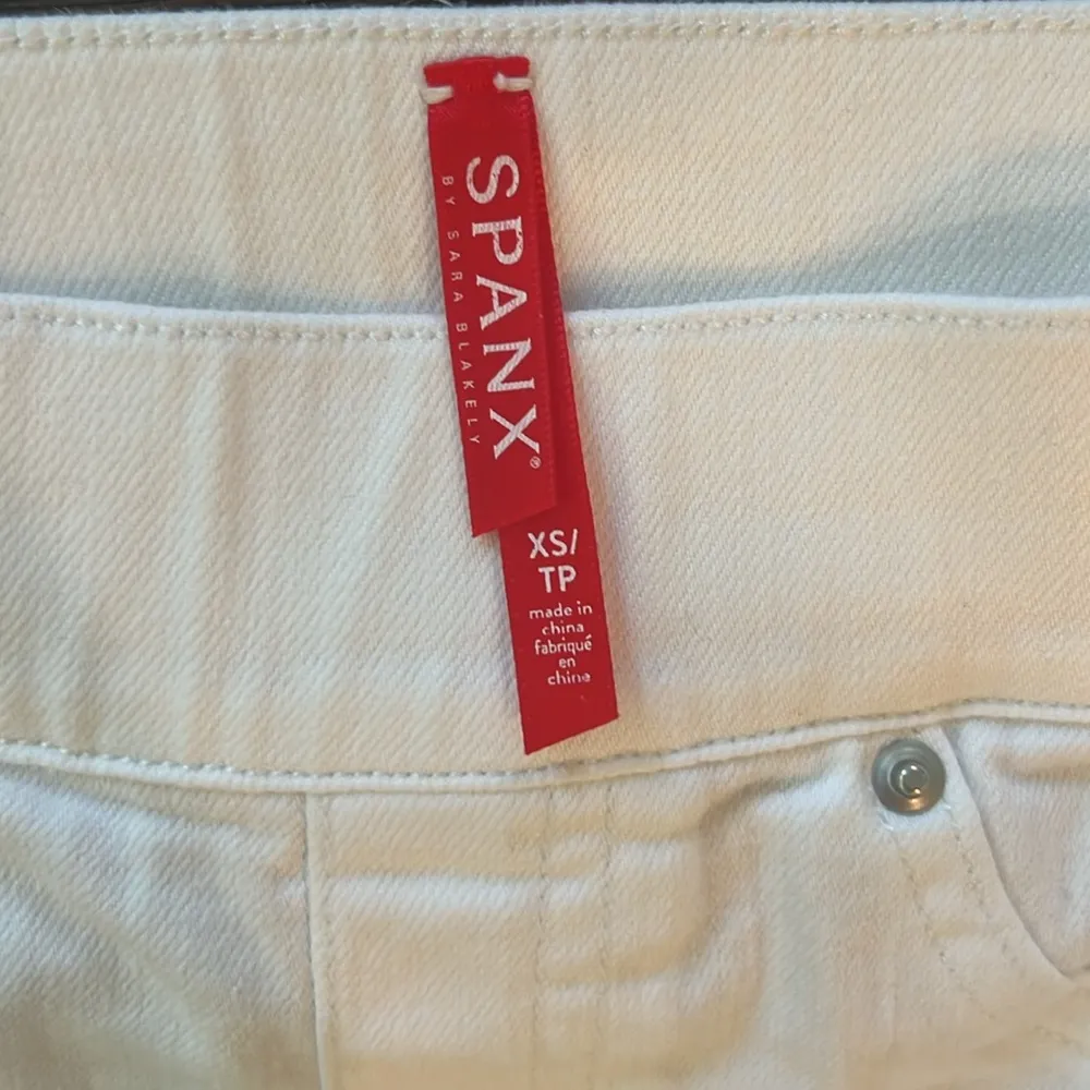 Spanx White Denim Skinny Jeans XS EUC - Image 2