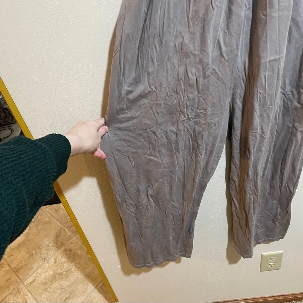 Calder Blake Small Lili Jumpsuit Anthracite Smocked Wide Leg Relaxed Fit Comfy - Image 5