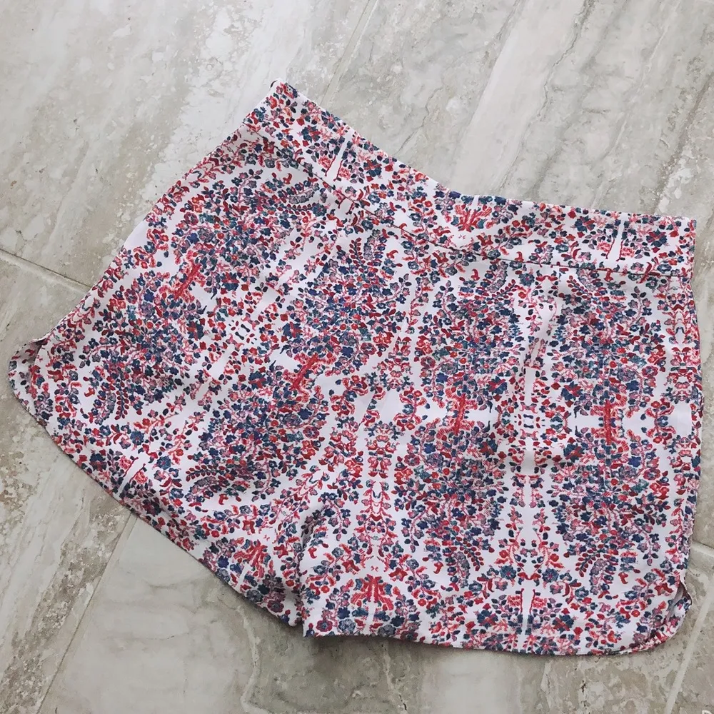 Rebecca Taylor Silk Shorts Floral Size 8 MSRP $275.00 - Image 7