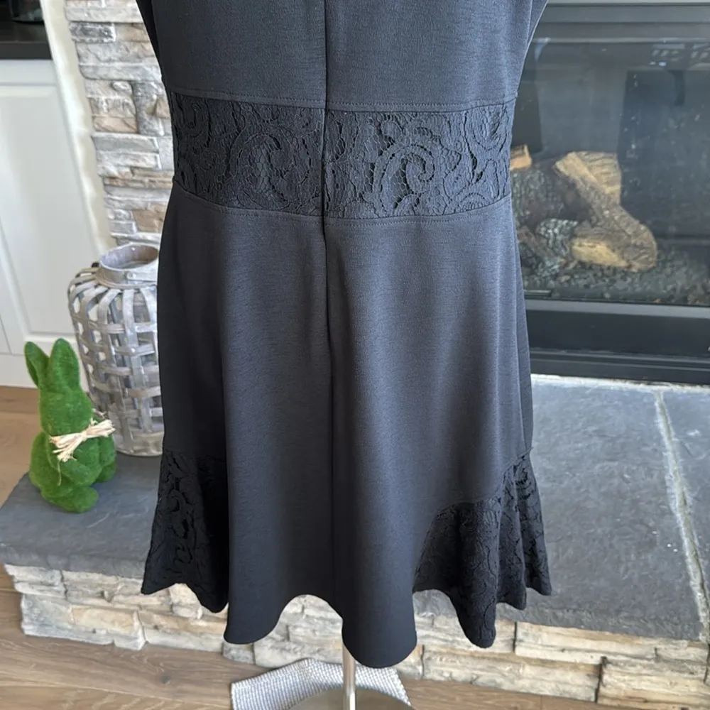 Nanette Lepore keyhole neck lace midi dress - Image 6