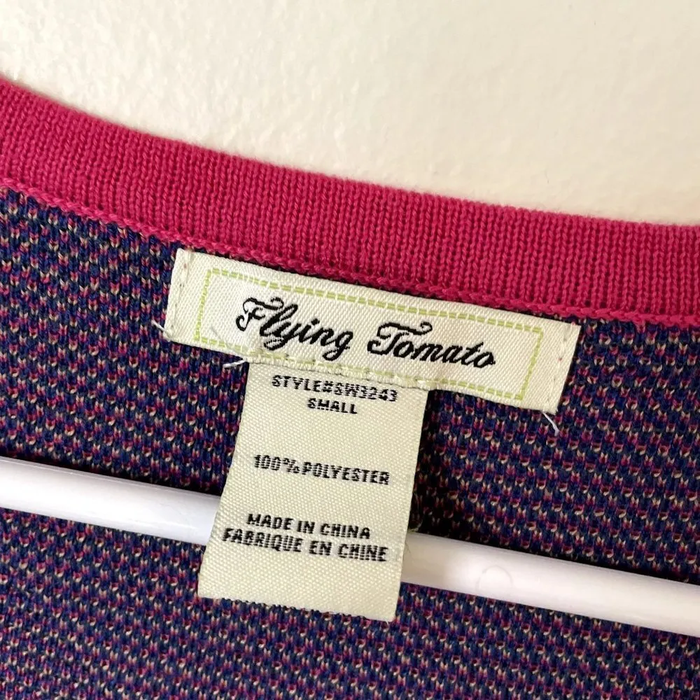 Flying Tomato unique knit dress short sleeved fit and flare scoop neck dress - Image 3