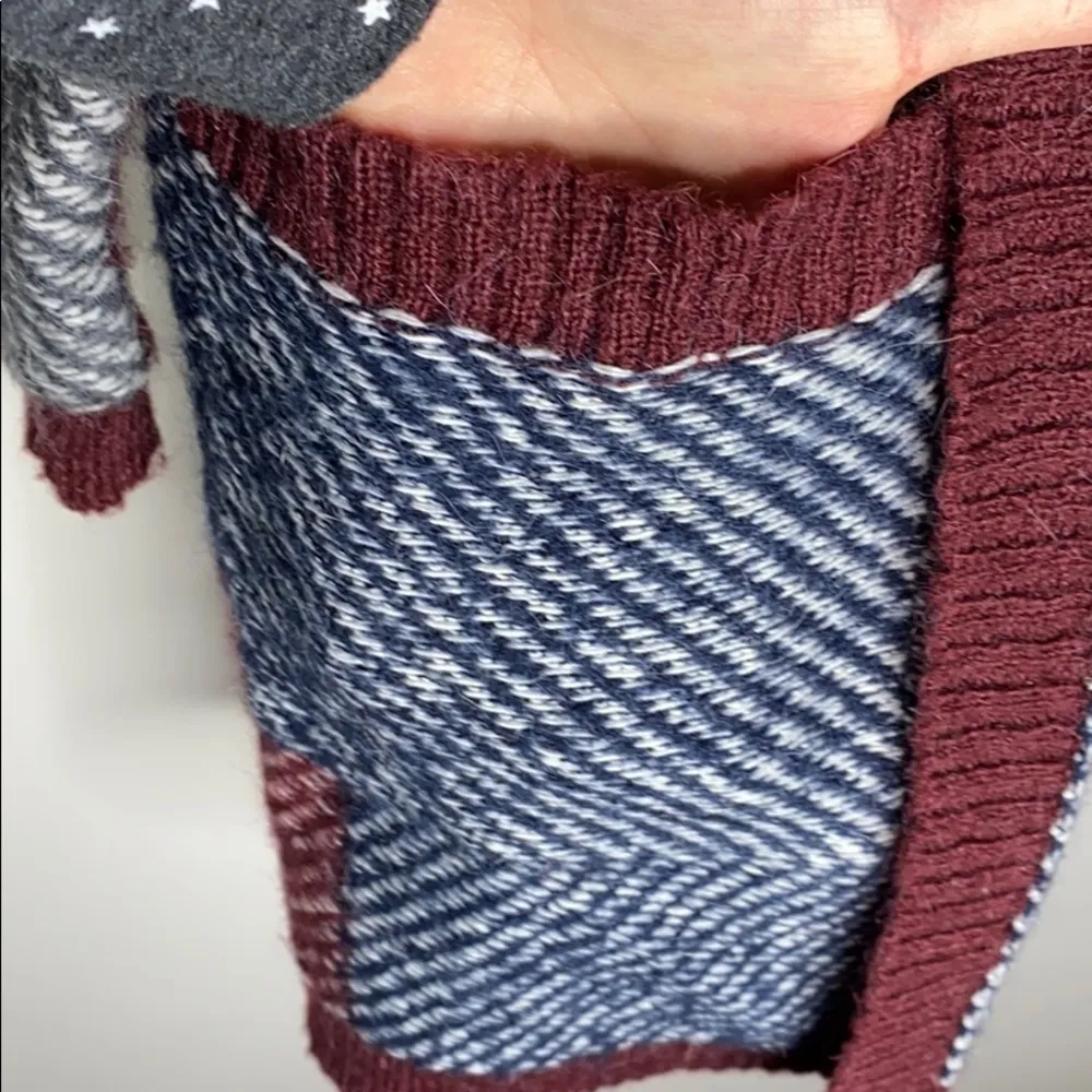 Lucky Brand plaid wool blend open long cardigan size XS - Image 82