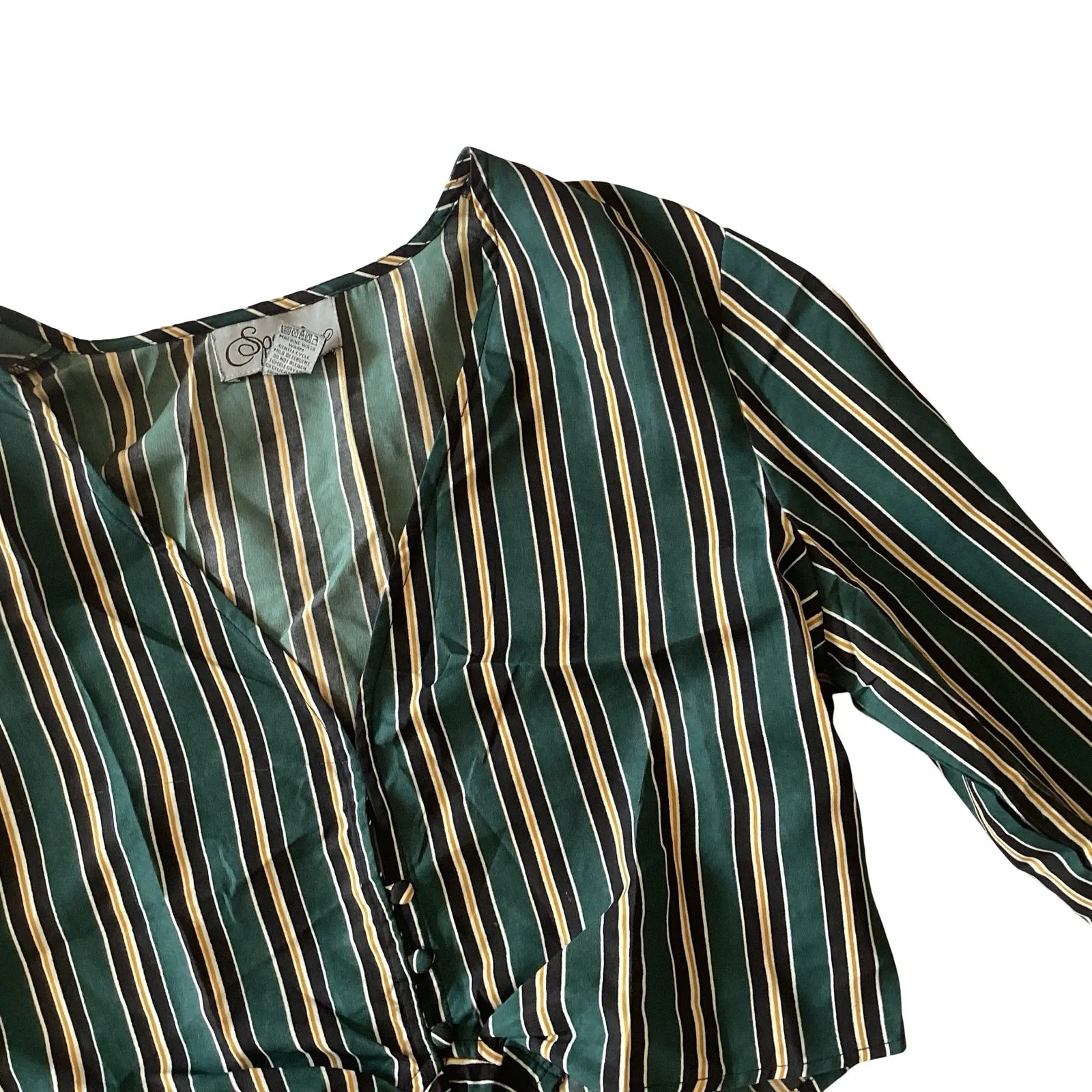 Spoon Jeans Cropped Top Green Size L - Image 4