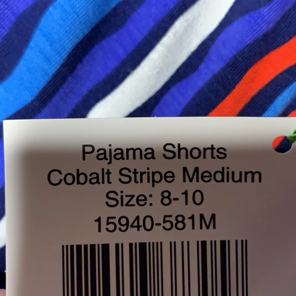 Vera Bradley pajama short cobalt stripe  M 8-10‎ - Image 4