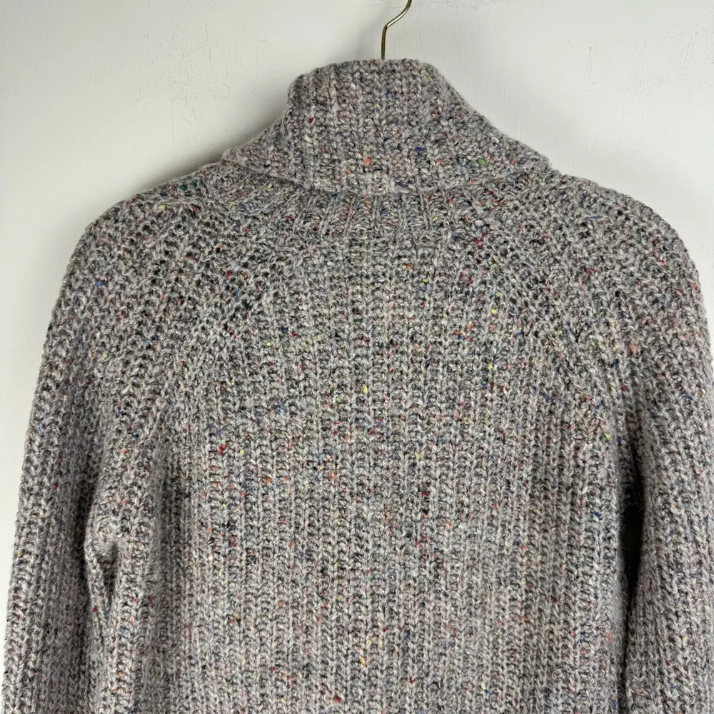 Madewell Colorfleck Ribbed Turtleneck Sweater Sz XS Wool Silk Blend - Image 13