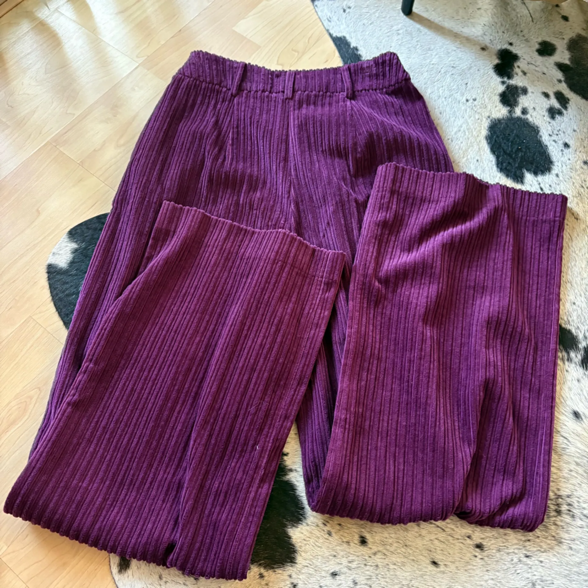 FARM RIO Purple Plum Corduroy Flare Pants Size Extra Small NWT‎ - Image 11
