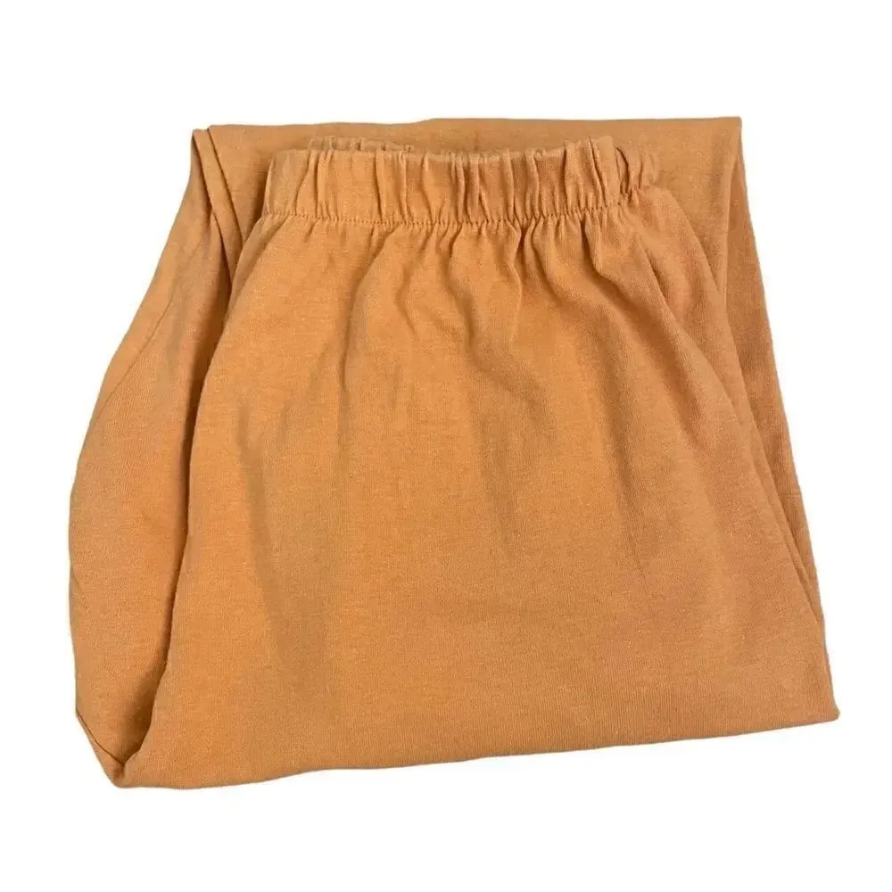 Fast Cotton Yellow Mustard High Waist Pull On Jogger Womens Pants Sz S Yellow - Image 4