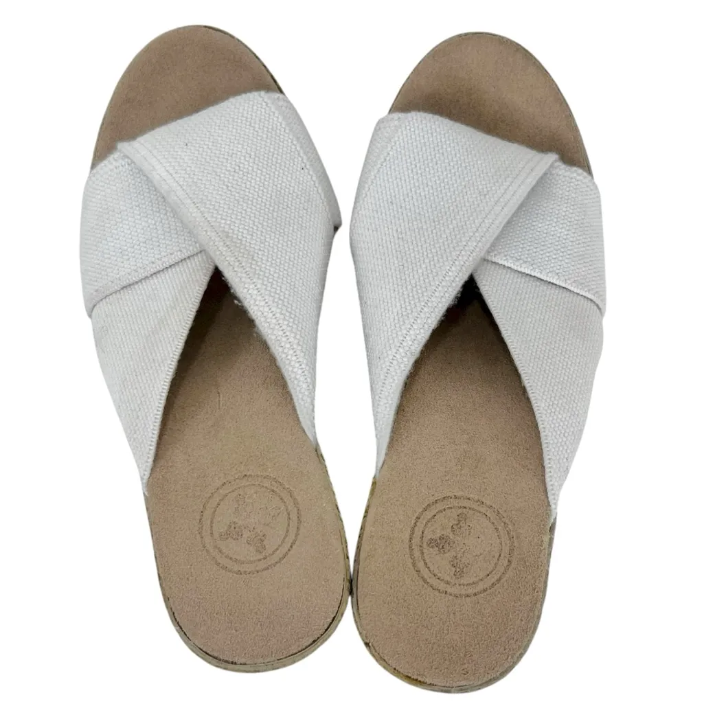 Charleston Shoe Co Porter Espadrille Wedge Sandals in White Size 7 - Image 10