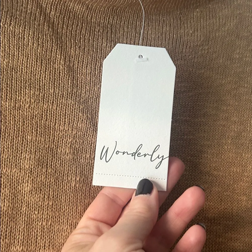 NWT Wonderly Funnel Neck Oversized sweater Size Medium - Image 4