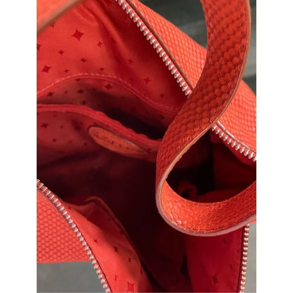 Fossil Marlo Hobo shoulder slouchy bag. Python embossed leather. - Image 8