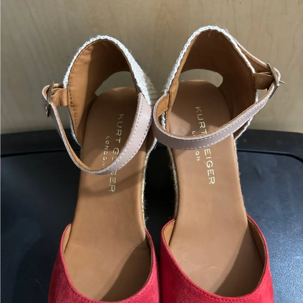 KURT GEIGER LONDON Women's Monty Espadrille Wedge Sandals 38 1/2 - Image 2