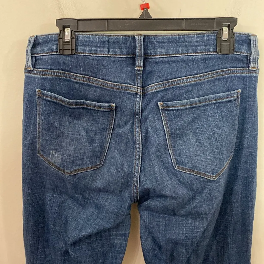 Cosmic Blue Love Boyfriend Distressed mid rise cuffed ankle Jean size 28 - Image 4