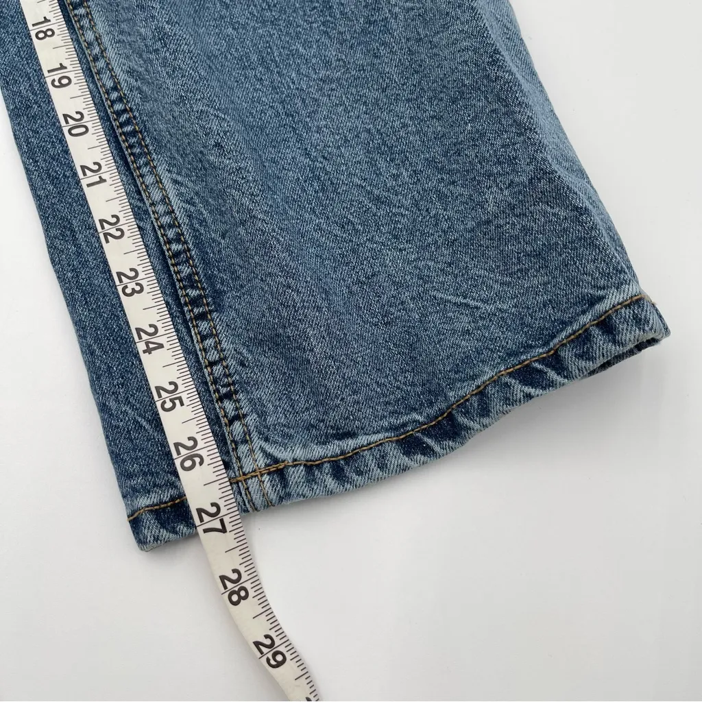 Free People Crvy Denim Overalls Sz 4 Jumpsuit Jeans Ripped Baggy One Piece - Image 15