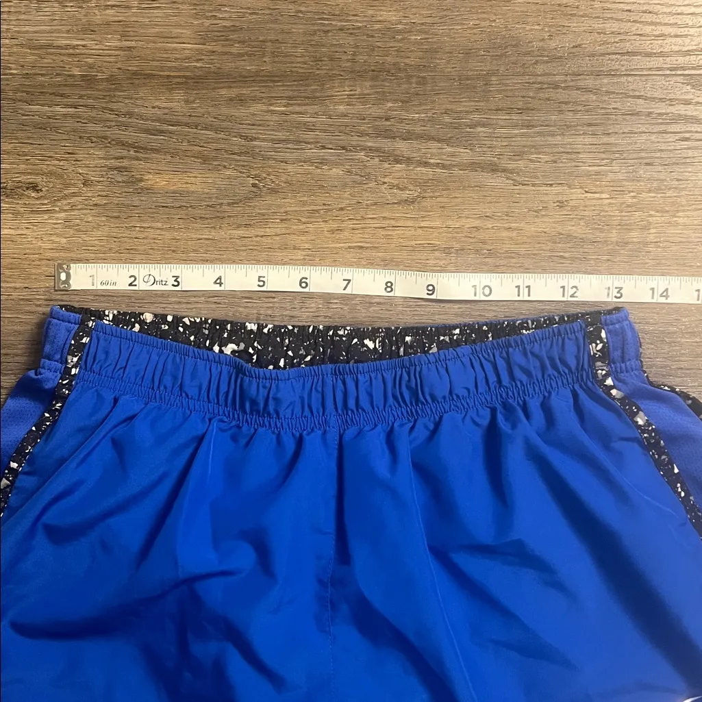 Nike Women's Royal Blue Lined Athletic Running Drawstring Waist Shorts Large - Image 7
