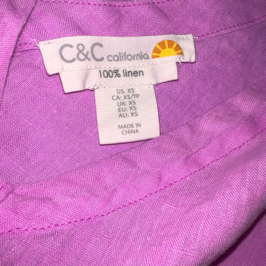 C&C California🦎Linen Open Back Top🌵 - Image 4