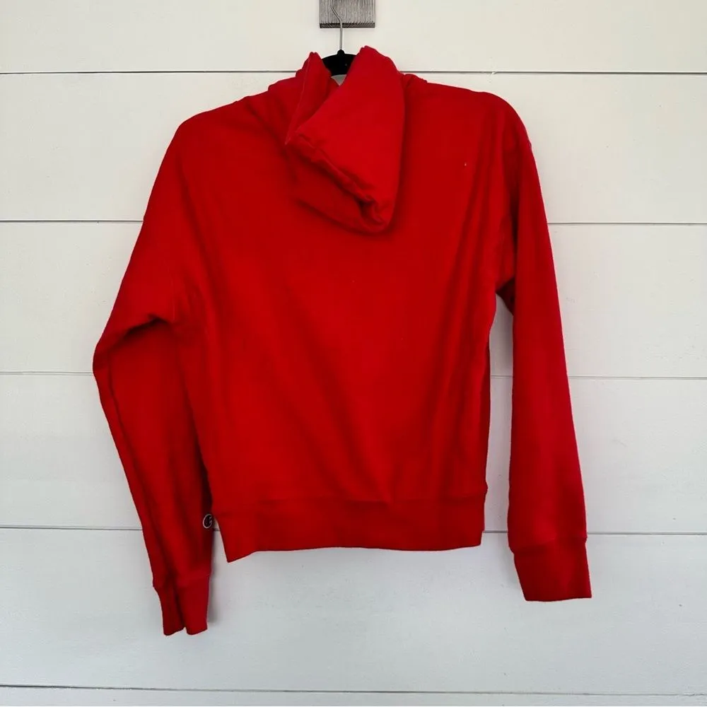 Champion Women’s Small Reverse Weave Red Pullover Sweatshirt Hoodie - Image 4