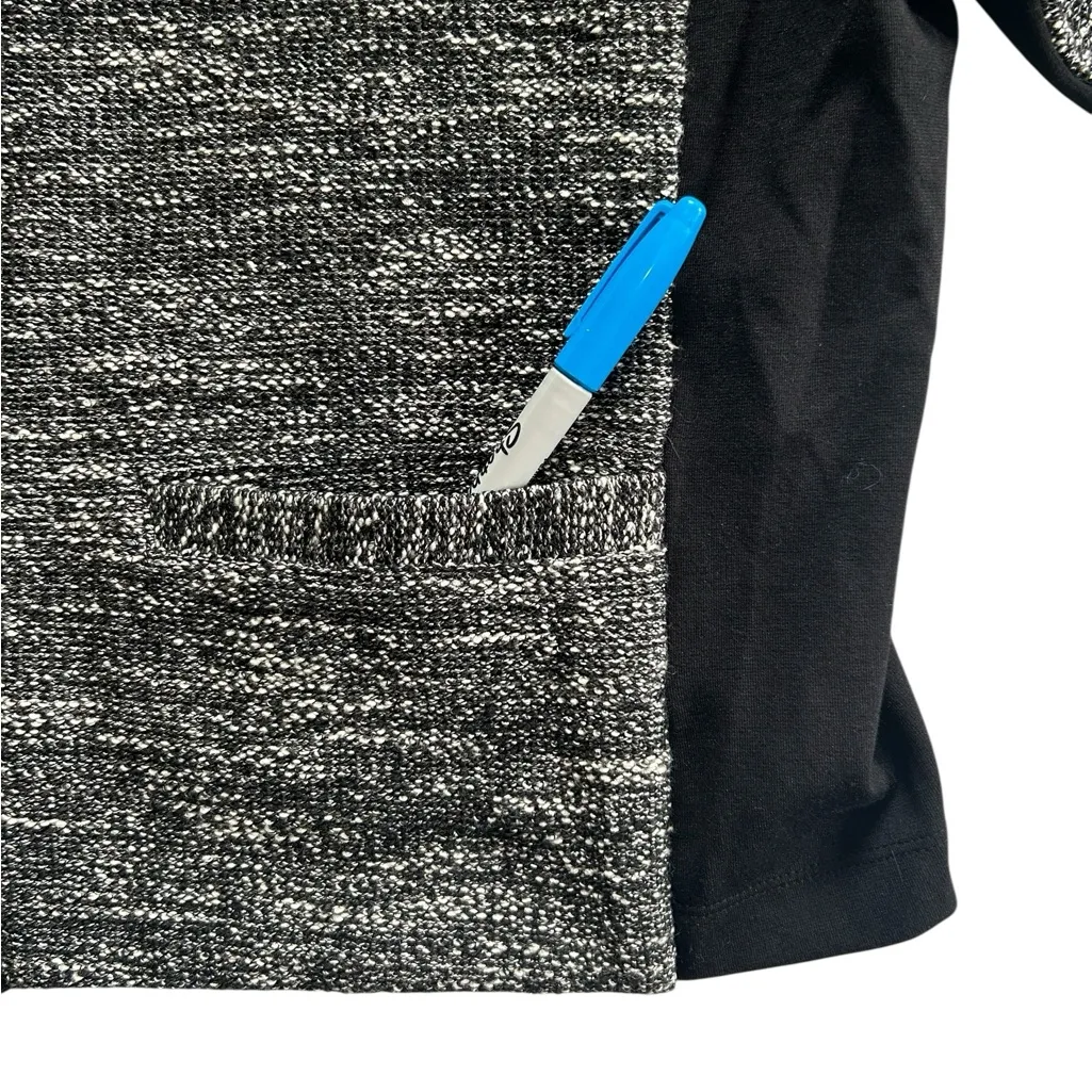 Eileen Fisher Tweedy Knitted Cotton Tweed Collarless Jacket Zipper Size XL - Image 14