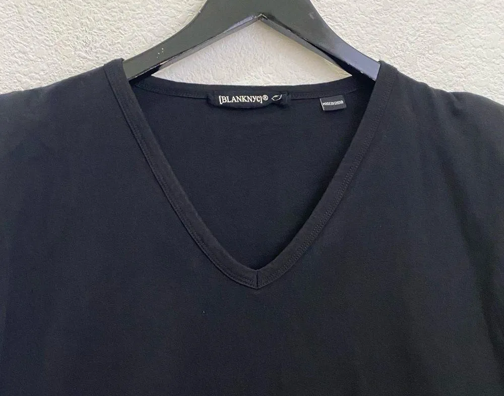 Black Might Be Right Shirt Padded Shoulders Muscle Tee Size L - Image 8