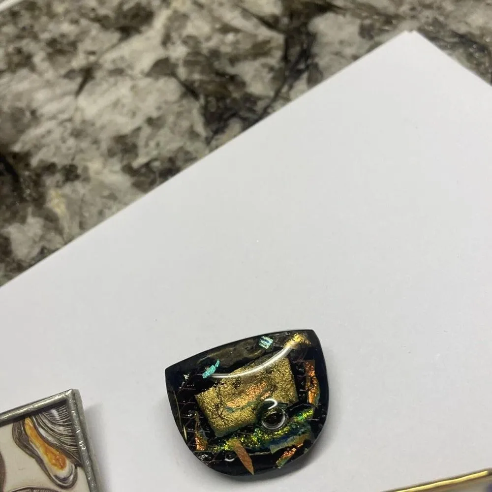 Lot Of 4 Pretty Handmade Costume Brooch Pin Handcrafted Costume Jewelry - Image 5