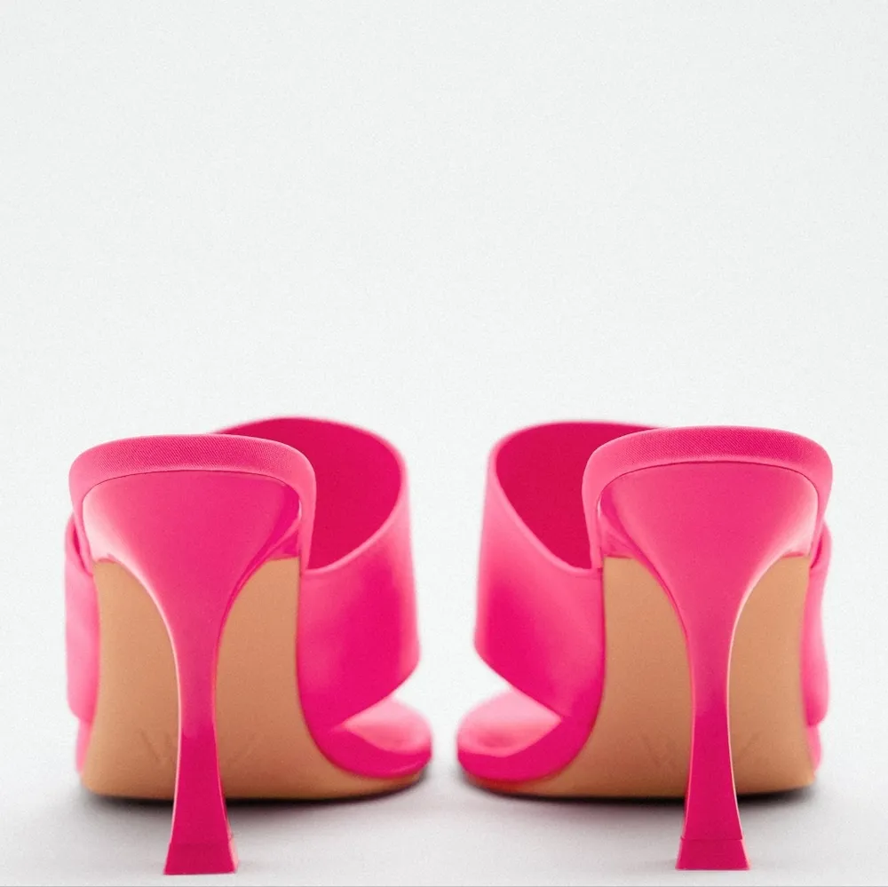 SATIN HIGH-HEEL SANDALS - Image 5