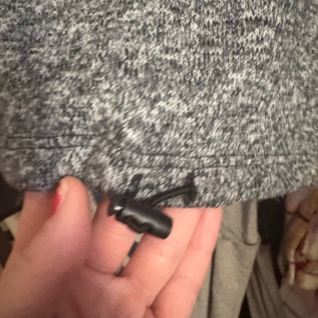 PINK Victoria's Secret Heather Gray Hoodie Sweater - Image 4