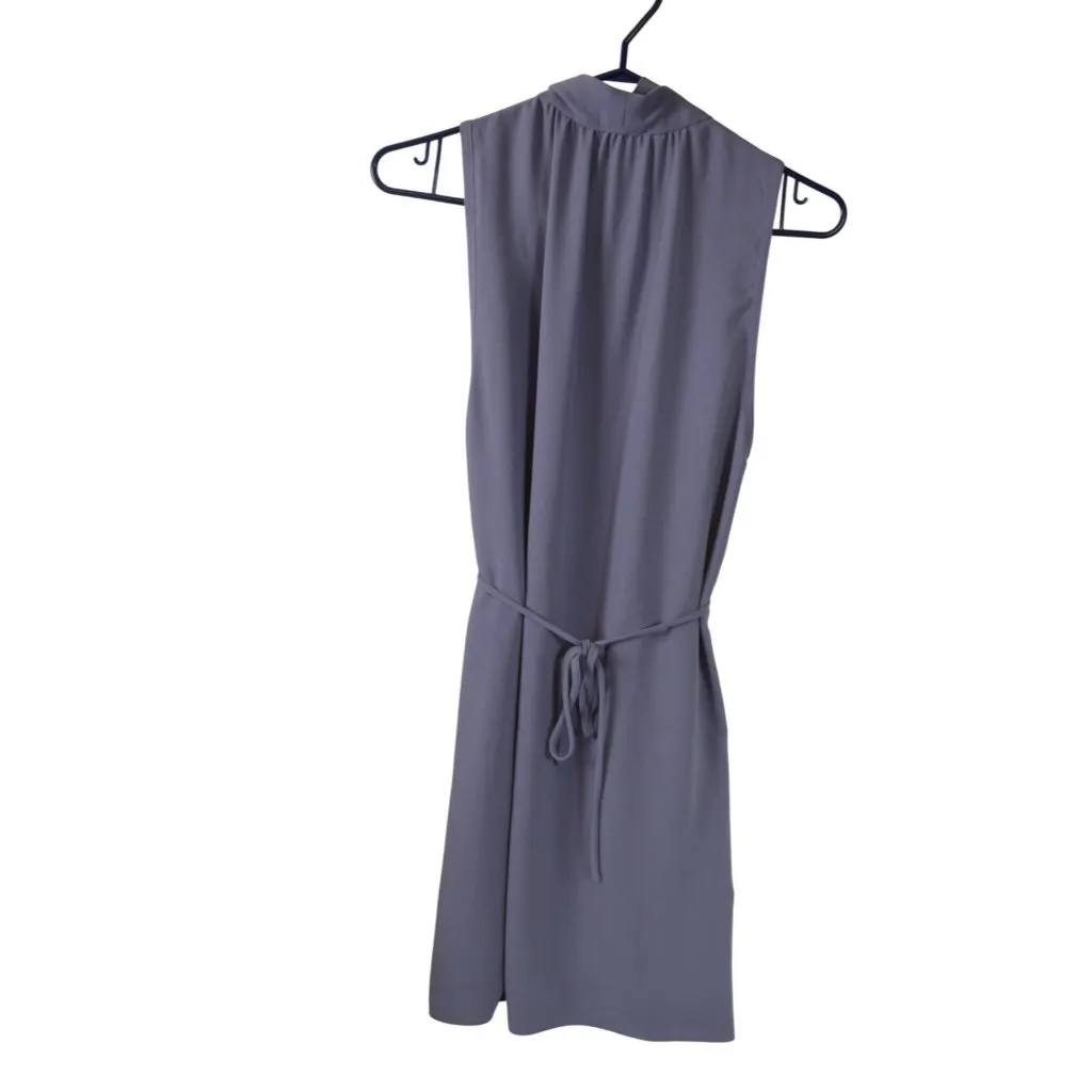 Wilfred Aritzia Wrap Dress M Lavender Sleeveless V-Neck Tie Waist Flowy - Image 3