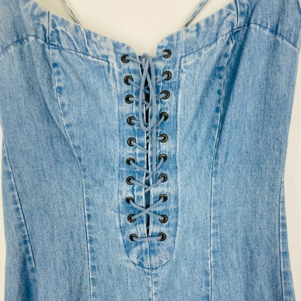 Vintage 90s denim lace - Image 4