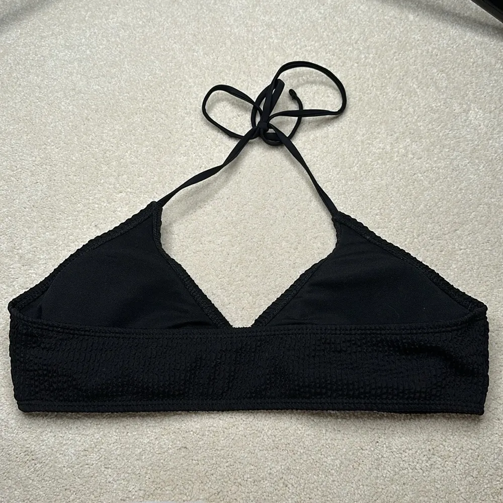 SHEIN: Black Ribbed bikini top - Image 2