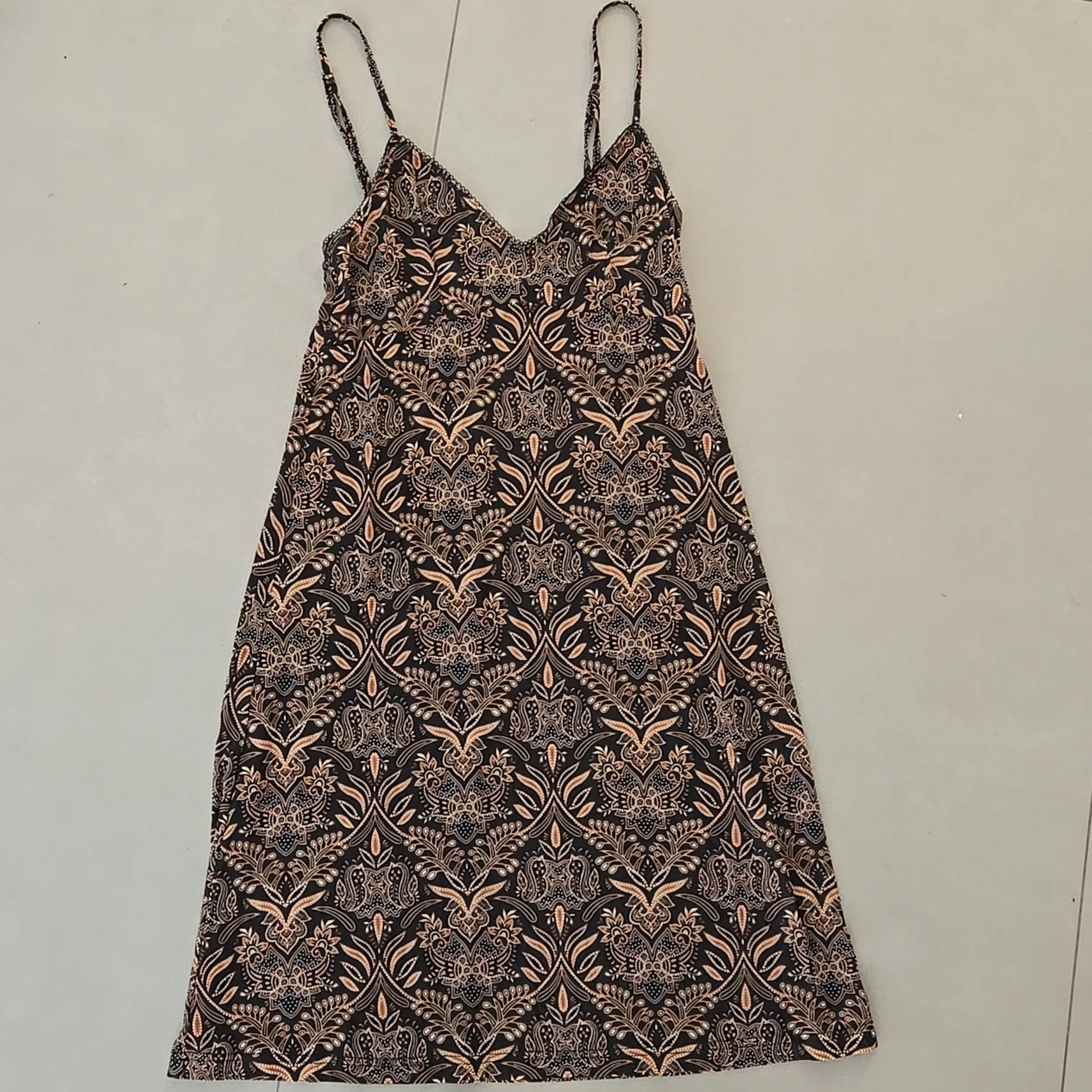 Zimmermann Brown and Cream Long Sleeve Midi Dress Size 0 - Image 4