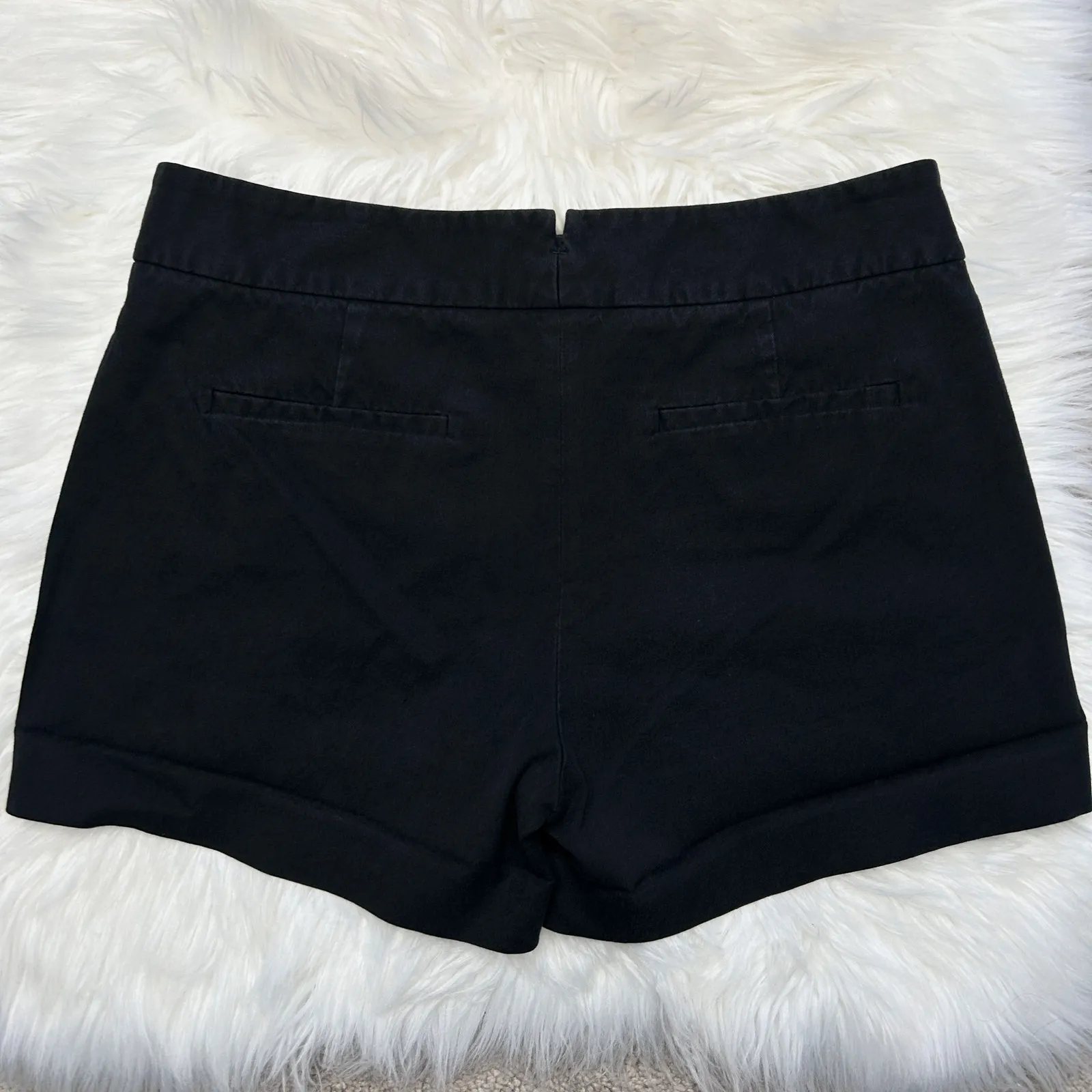 THEORY Black Bennie Shorts Womens 4 Summer Comfort Casual Basics Capsule Chic - Image 3