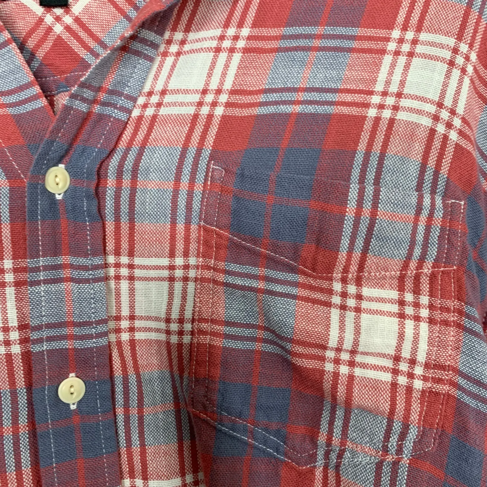 Rails Plaid Blue Red Button Down Shirt Longsleeve Womens Medium - Image 5