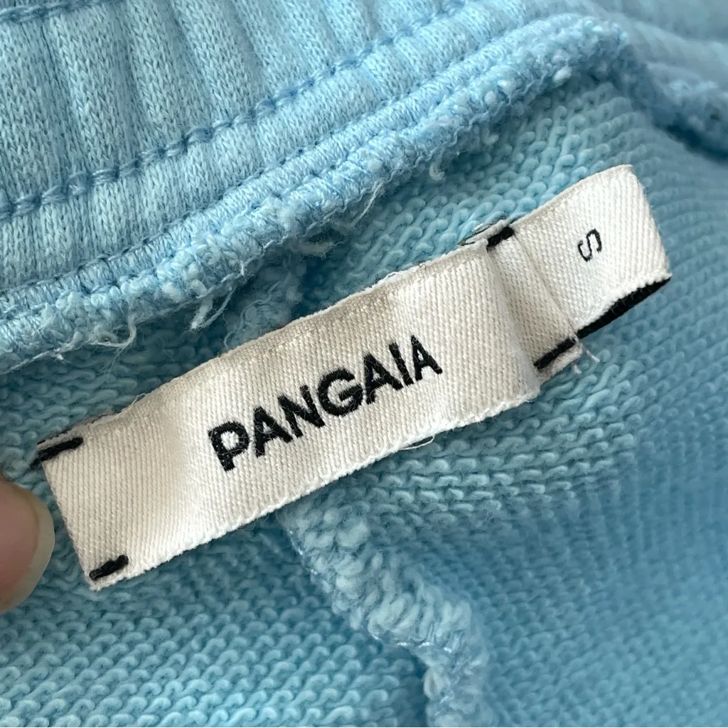 Pangaia Sweat Shorts organic cotton womens Blue (small) loungewear casual - Image 2