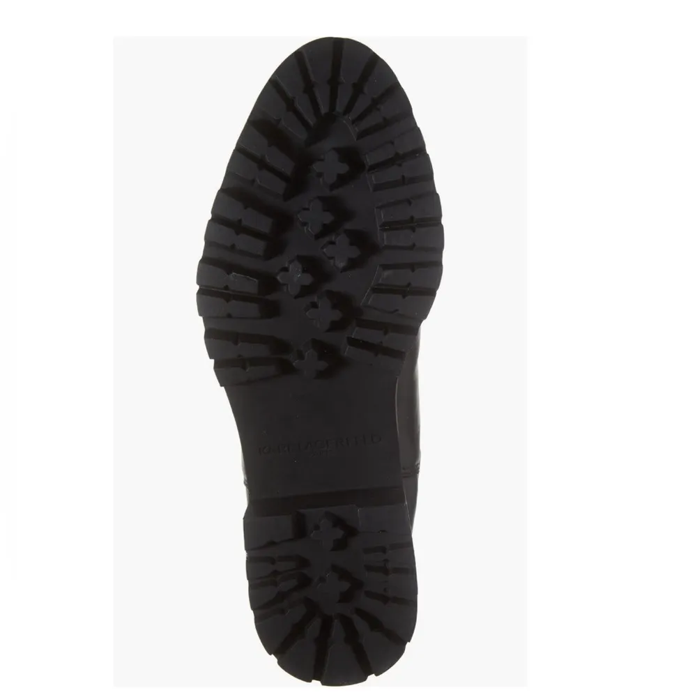 Karl Lagerfeld Paris Porshay Lug Sole Boots in Black, Size 6, New w/o Box - Image 4